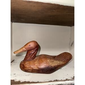 Hand Carved Wooden Duck
